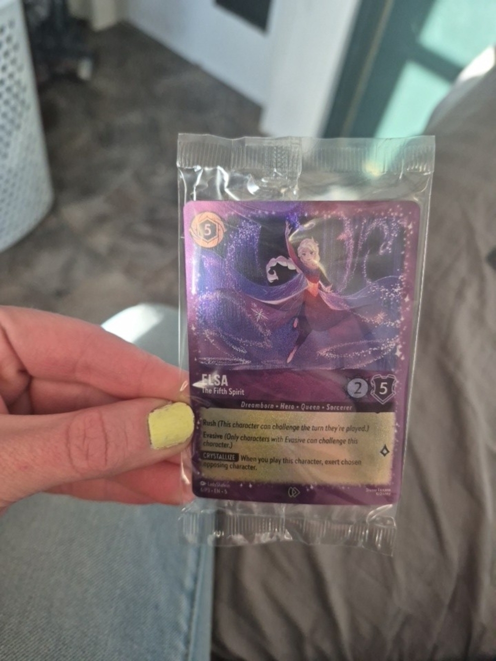 Disney Elsa The Fifth Spirit Trading Card — Purple